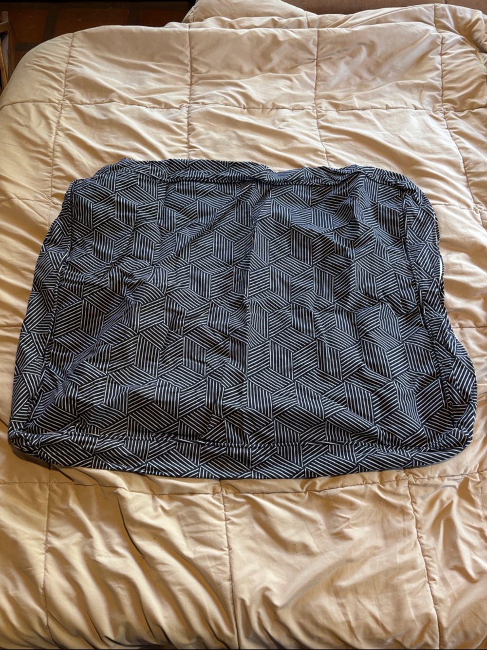 Black & White Dog Bed Covers